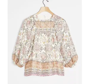 Anthropologie Flora Silk Blouse Size Small $158 thumbnail 2