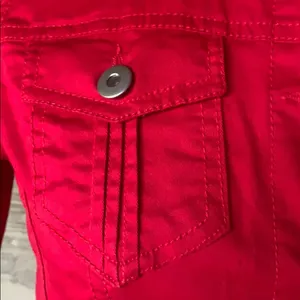 Dressbarn jacket button down red thumbnail 4