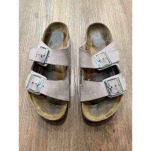 Birkenstock Arizona Suede Leather Pink Sandals EU 39 US 8 9 Women‎ Comfort Flat thumbnail 2