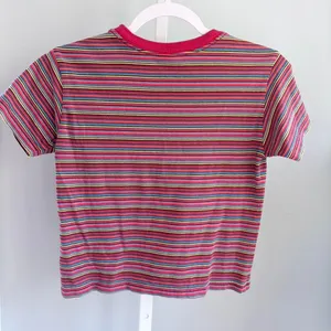 Gap Multicolor Striped Baby Tee Y2K 90s Crop Top Women's XS thumbnail 3