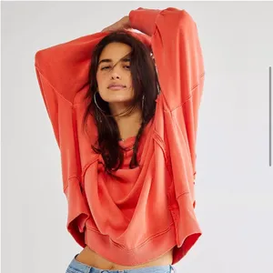 Free People We The Free Camden sweatshirt in Scarlet Sun thumbnail 2