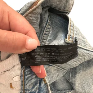 ZARA The 90s Denim Short Light Wash Sz‎ 2 thumbnail 6