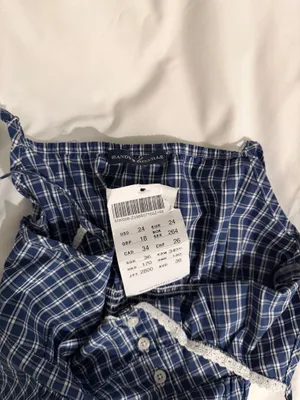 Brandy Melville Blue Plaid Gingham Smocked Tank thumbnail 4