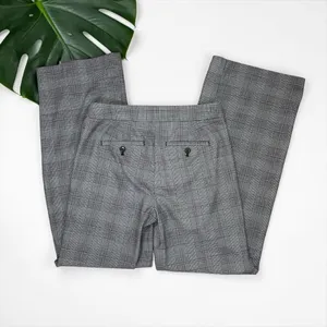 LOFT Glen Plaid Check Wide Leg Trousers thumbnail 6