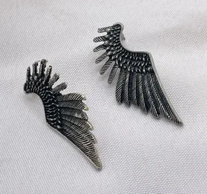 Awesome Vintage Angel Wings Pierce Earrings 2' B-13‎ thumbnail 1