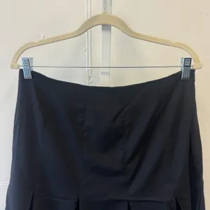 Vintage J. McLaughlin Black Pleated Drop Waist Skirt‎ Size 10 Academia Classic thumbnail 5