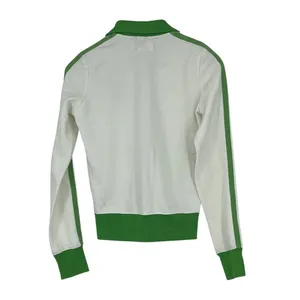 Abercrombie & Fitch White Green Tennis Swimming Club Zip Up Jacket‎ Size M Y2K thumbnail 2