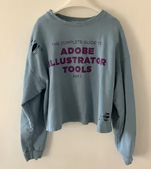 Boho Sweatshirt Blue Size M thumbnail 1