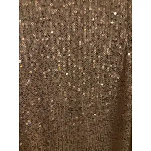 Lulus Rose Gold Sequin V-Neck Shift Mini Dress 3/4 Sleeve Small thumbnail 5