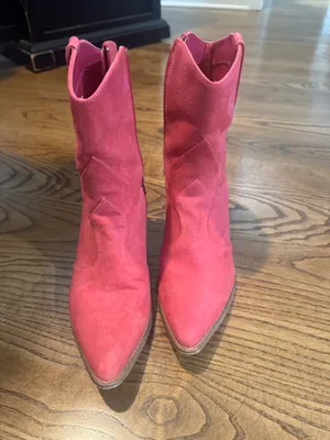 Pink Cowboy Boots Size 8 thumbnail 5