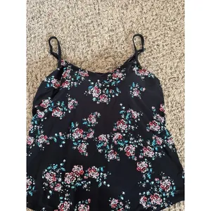Women's Black Floral Tankini Size Large‎ thumbnail 2