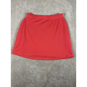 reformation pink pull on‎ skirt short small lined coral thumbnail 6