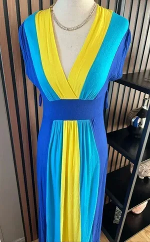Cameo blue maxi dress size small size tag missing beach dress thumbnail 1