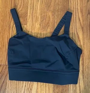 ADAY Lighten‎ Up Sports Bra in Shadow Black Size XS NWT mininmalist capsule thumbnail 1