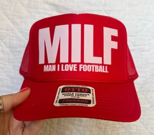 Man I love football trucker hat thumbnail 1