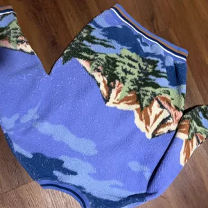 Urban Outfitters Out From Under Landscape Mountain Sherpa Sweater oversized spring casual $88 thumbnail 6