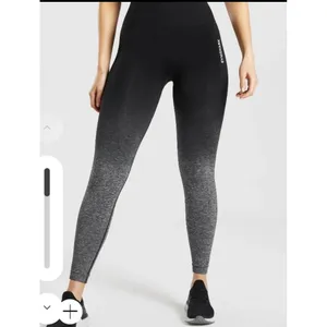 Gymshark Leggings‎ Womens Medium XS Ombre Seamless Long Training Black thumbnail 7