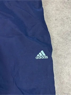 Y2k navy adidas womens baggy capri track pants thumbnail 2