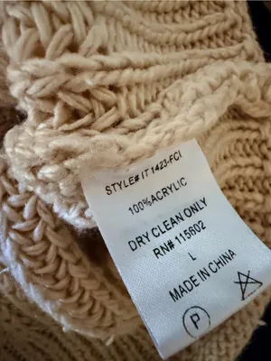 All in Favor Cream V-Neck Chunky Knit Sweater thumbnail 5