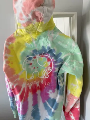 Tie-Dye Ivory Ella Hoodie thumbnail 5