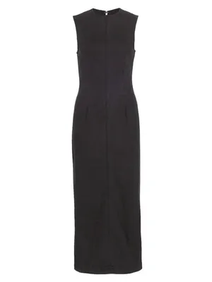 NWT Reformation Kendi Denim Midi in Washed Black Sleeveless Stretch Dress 10 thumbnail 4