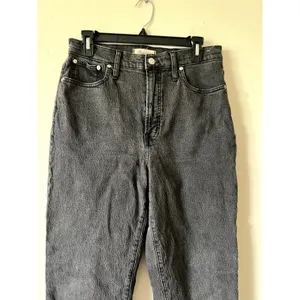 Madewell The Perfect Vintage Straight Jeans gray raw hem Size 29 DRM thumbnail 3