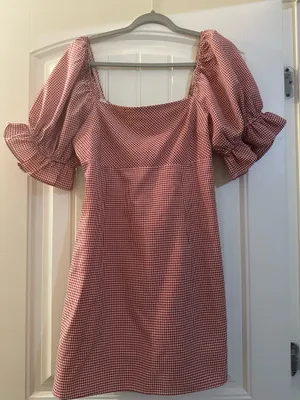 Red Gingham Francesca's Dress thumbnail 1
