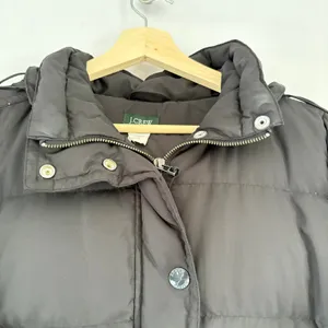 J.Crew Womens Long Puffer Coat Black Removable Hood‎ Quilted Parka Jacket thumbnail 10