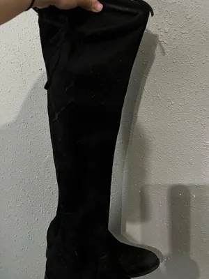 Black Women's thigh High Boots Size 8.5 thumbnail 1