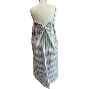 Vince Lightweight Midi Strap‎ Dress XS Minimalist Slip 100% Cotton Chic Neutral thumbnail 2