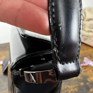 Salvatore Ferragamo Shoulder Bag Small Black Leather Italy Coin Purse thumbnail 15