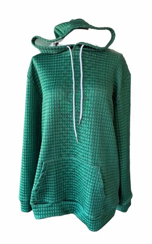 Women's NEW Dark Green Shamrock Hoodie with Kangaroo Pocket Size 2XL #260749 thumbnail 1