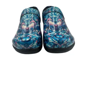 Klogs Mission Blue Pink Kaleidoscope Marble Slip Resistant Clogs Women's 6.5M thumbnail 5