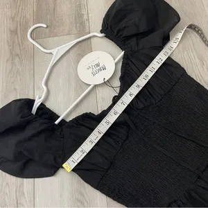 Princess Polly Romper NWT cotton front row womens Black (size 2) milkmaid party thumbnail 4