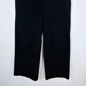 J.Crew Factory Remy Full Length High Rise Wide Leg Pant Trouser Black Size 10 thumbnail 5