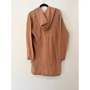 Uniqlo Women’s Long Cardigan Wool Blend Sweater Hooded Small Pockets Button thumbnail 2