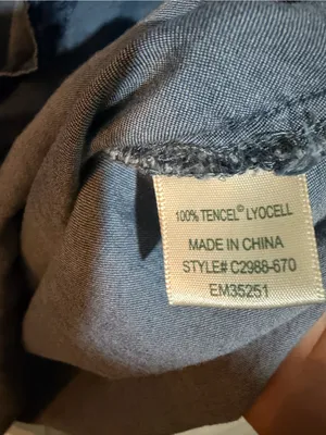 cloth & stone Washed Blue Denim-Effect Long-Sleeve Top thumbnail 5