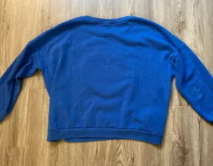 Disney Vintage Blue Patchwork Fleece Sweater Size L thumbnail 6