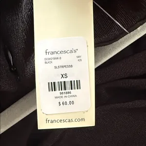 NWT Chic Strapless Black Dress thumbnail 8