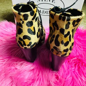 Steve Madden Real Fur Animal Print 5.5 New‎ thumbnail 4