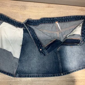 FREE PEOPLE Wynne Denim Mini Skirt in Cornflower Blue Size 28 New NWOT Wrap thumbnail 8