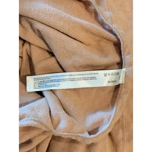 FP Beach Free People Peach Cotton V-Neck Sleeveless Tank Top Oversized Small thumbnail 4