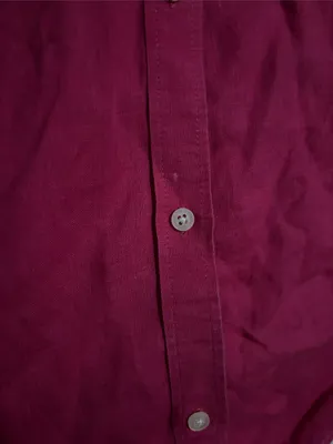 Ralph Lauren Classic Linen Button-Front Women's Shirt - Hot Pink thumbnail 5