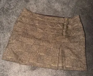 Express herringbone tweed mini skirt thumbnail 1