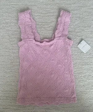 Free People Love Letter Cami Pink thumbnail 1