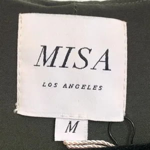 NWT MISA Los Angeles Irina Rope Belt‎ Dress in Olive Green thumbnail 9
