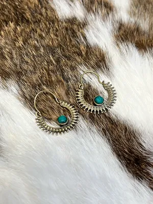 Turquoise earrings Blue thumbnail 2