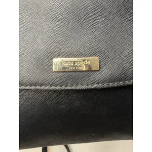 Kate Spade Purse Laurel Way Alisanne Black Leather Satchel Career Y2K Preppy thumbnail 5
