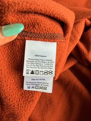 Eddie Bauer Men's Quarter Zip Fleece Pullover, Burnt Orange thumbnail 5