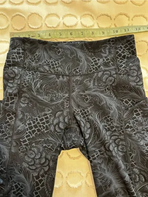 Lululemon Speed Up Crop 21" Nouveau Mach Blue Black Legging size 2 thumbnail 7